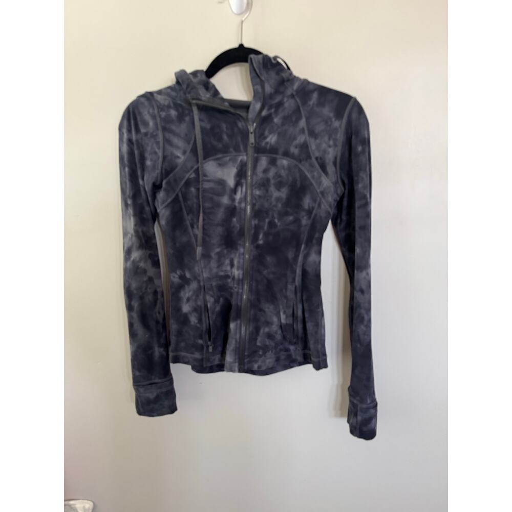 Women’s Lululemon Hooded Nulu Define Jacket in Diamond Dye Lunar Rock SZ 4